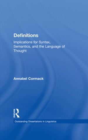 Cover of the book Definitions by Ellen Cole, Esther D Rothblum, Nancy C Davis