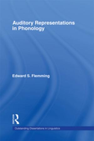 Cover of the book Auditory Representations in Phonology by 