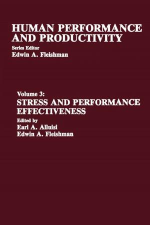 Cover of the book Stress and Performance Effectiveness by Tadeusz Rosewicz