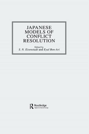 Book cover of Japanese Models Of Conflict Reso