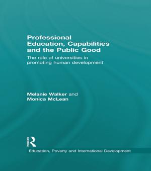 Cover of the book Professional Education, Capabilities and the Public Good by Gerard Seijts