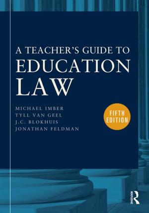 Cover of the book A Teacher's Guide to Education Law by Jennifer Talwar