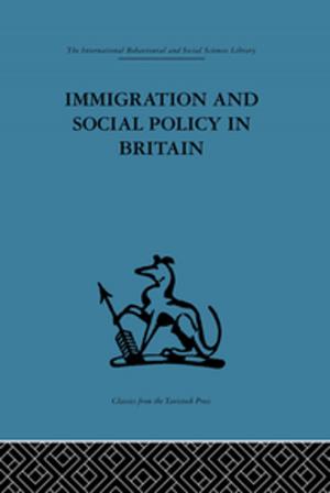 Cover of the book Immigration and Social Policy in Britain by Stella Minahan