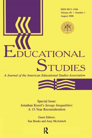 Cover of the book Guest Editor'S Introduction Es V40#1 by Amy D. Broemmel, Jennifer Jordan, Beau Michael Whitsett