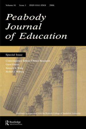 Cover of the book Contemporary School Choice Research Pje V81#1 by Pat Perks, Stephanie Prestage
