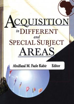 Cover of the book Acquisition in Different and Special Subject Areas by 