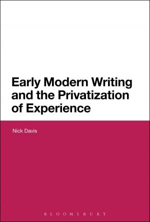 Book cover of Early Modern Writing and the Privatization of Experience