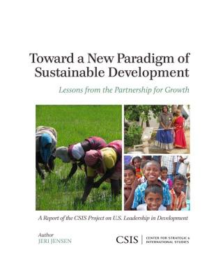 Cover of the book Toward a New Paradigm of Sustainable Development by Kathleen H. Hicks, Louis Lauter, Colin McElhinny