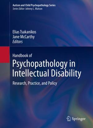 Cover of the book Handbook of Psychopathology in Intellectual Disability by Will Gater