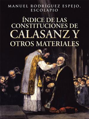 Cover of the book Índice De Las Constituciones De Calasanz Y Otros Materiales by Edel Romay