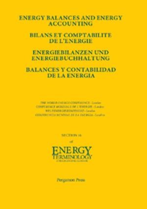 Cover of the book Energy Balances and Energy Accounting by 