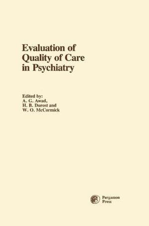 Cover of the book Evaluation of Quality of Care in Psychiatry by Enrique Cadenas, Lester Packer