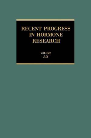 Cover of the book Recent Progress in Hormone Research by Morton P. Friedman, Edward C. Carterette