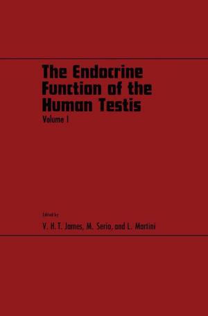 Cover of the book The Endocrine Function of the Human Testis by Paul E. Rosenfeld, Nicholas P Cheremisinoff, Consulting Engineer