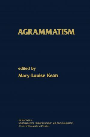 Cover of the book Agrammatism by Stanley R. Sandler, Wolf Karo