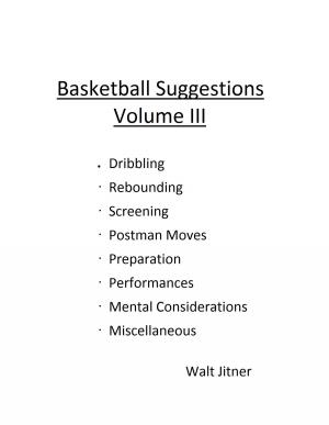 Cover of the book Basketball Suggestions by Elizabeth Bartucci