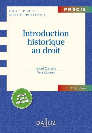 Cover of the book Introduction historique au droit by Christian Pisani
