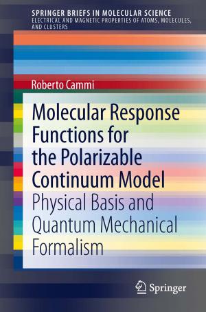 Cover of the book Molecular Response Functions for the Polarizable Continuum Model by Doru Michael Stefanescu