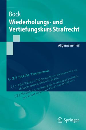 Cover of the book Wiederholungs- und Vertiefungskurs Strafrecht by Marjo S. van der Knaap, Jacob Valk