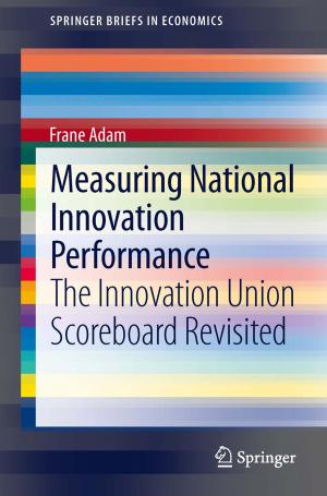 Cover of the book Measuring National Innovation Performance by Catherine Lambert de Rouvroit, Andre M. Goffinet