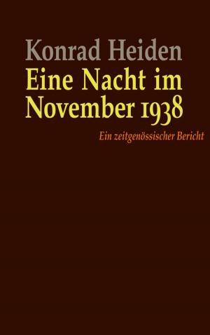 Cover of the book Eine Nacht im November 1938 by Lukas Bärfuss