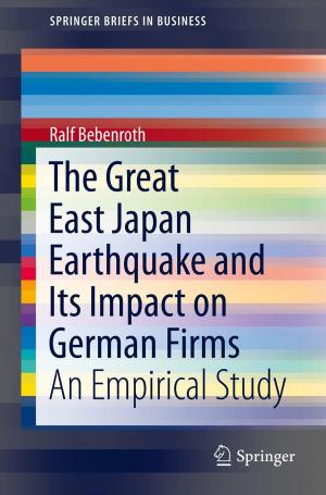 Book cover of The Great East Japan Earthquake and Its Impact on German Firms
