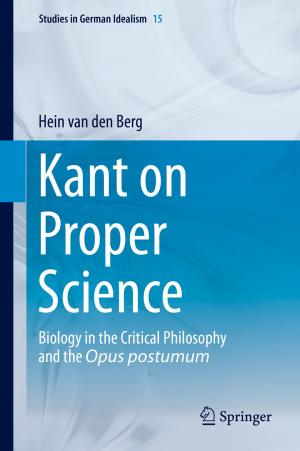 Cover of Kant on Proper Science