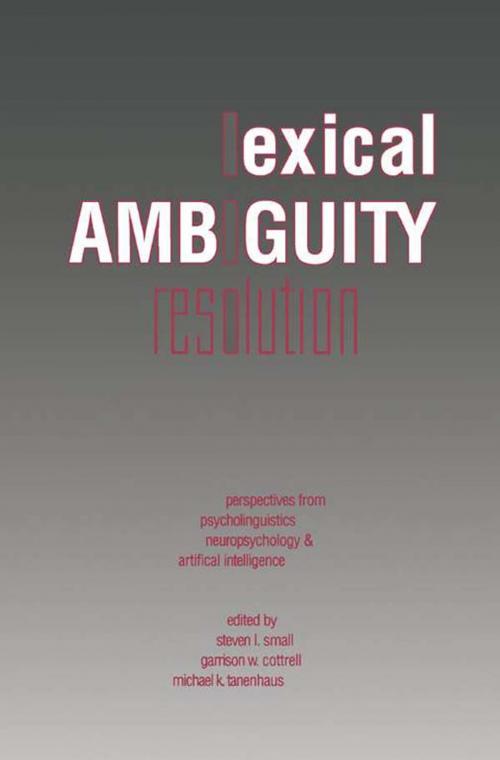 Cover of the book Lexical Ambiguity Resolution by , Elsevier Science