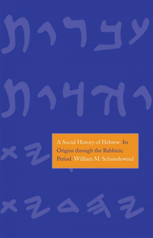 Cover of the book A Social History of Hebrew by William M. Schniedewind, Yale University Press