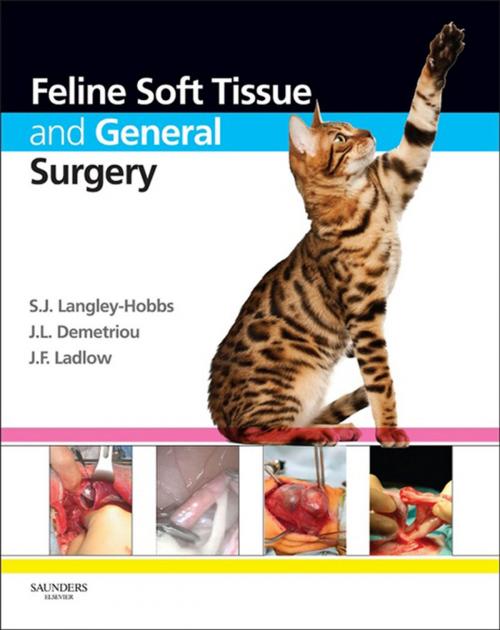 Cover of the book Feline Soft Tissue and General Surgery E-Book by Sorrel J Langley-Hobbs, MA BVetMed DSAS(O) DECVS FHEA MRCVS, Jackie Demetriou, BVetMed, CertSAS, DipECVS, MRCVS, Jane Ladlow, MA, VetMB, CertSAS, CertVR, DipECVS, Elsevier Health Sciences