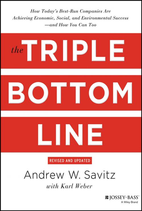Cover of the book The Triple Bottom Line by Andrew Savitz, Wiley