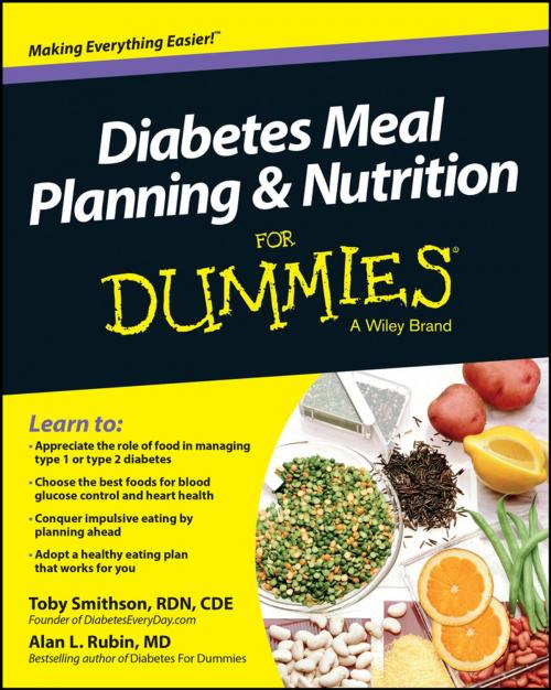 Cover of the book Diabetes Meal Planning and Nutrition For Dummies by Toby Smithson, Alan L. Rubin, Wiley