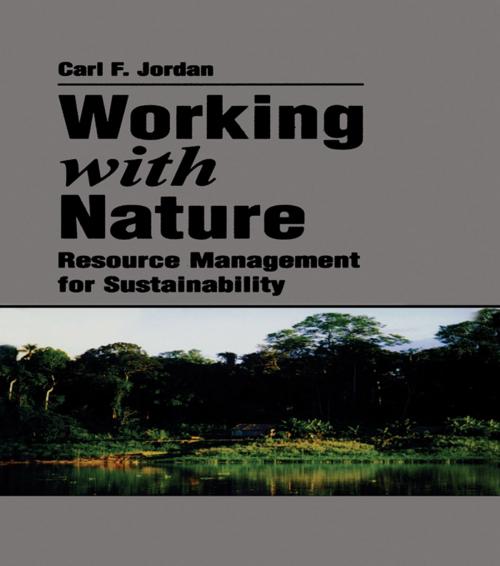 Cover of the book Working With Nature by Jordan, Taylor and Francis