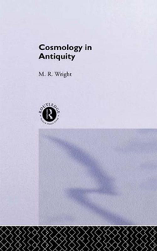 Cover of the book Cosmology in Antiquity by Rosemary Wright, Taylor and Francis