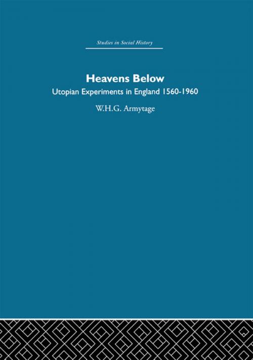 Cover of the book Heavens Below by W.H.G. Armytage, Taylor and Francis