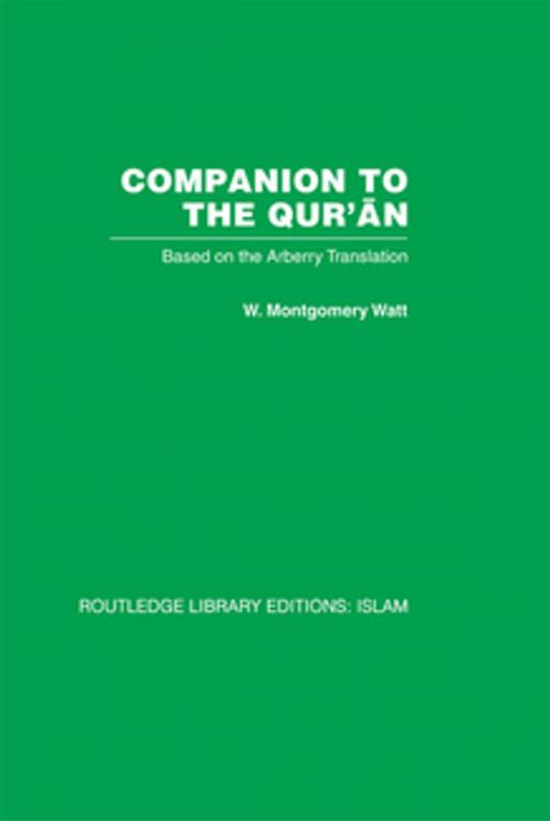 Cover of the book Companion to the Qur'an by W.M. Watt, Taylor and Francis