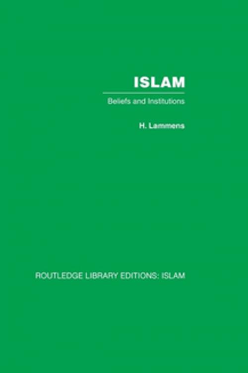 Cover of the book Islam by Henri Lammens, Taylor and Francis