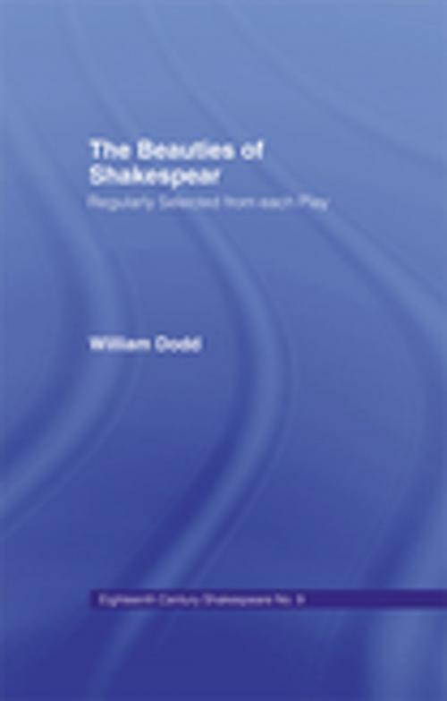 Cover of the book Beauties of Shakespeare Cb by William Dodd, Taylor and Francis