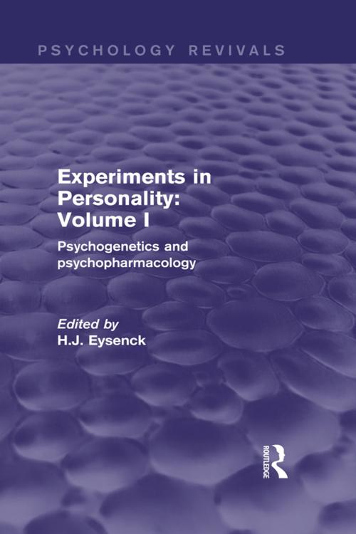 Cover of the book Experiments in Personality: Volume 1 (Psychology Revivals) by , Taylor and Francis