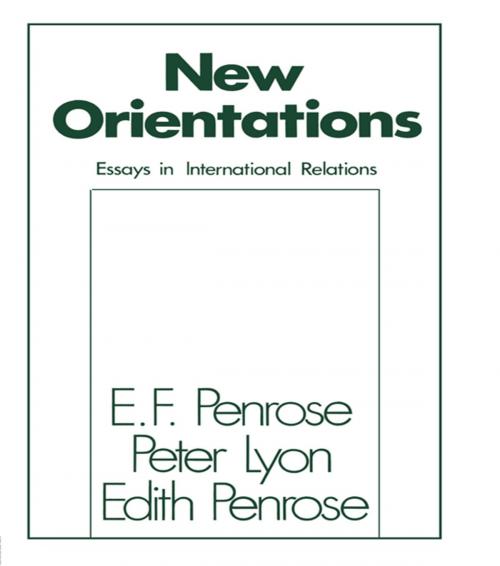 Cover of the book New Orientations by Edith Tilton Penrose, Taylor and Francis