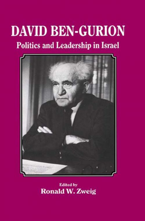 Cover of the book David Ben-Gurion by Ronald W Zweig, Taylor and Francis