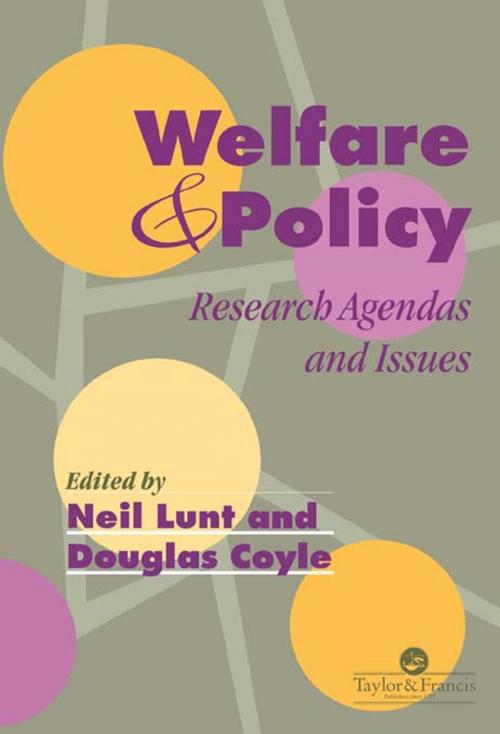 Cover of the book Welfare And Policy by , Taylor and Francis