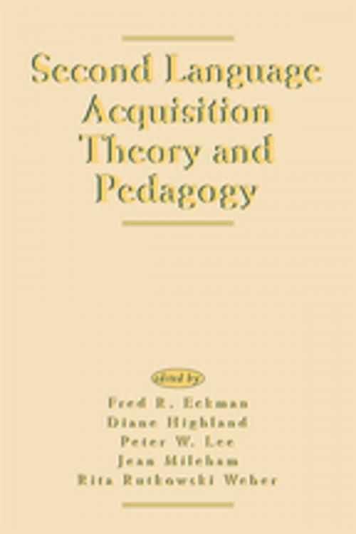 Cover of the book Second Language Acquisition Theory and Pedagogy by , Taylor and Francis
