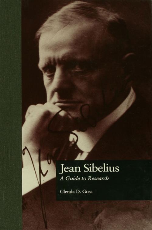 Cover of the book Jean Sibelius by Glenda Dawn Goss, Taylor and Francis