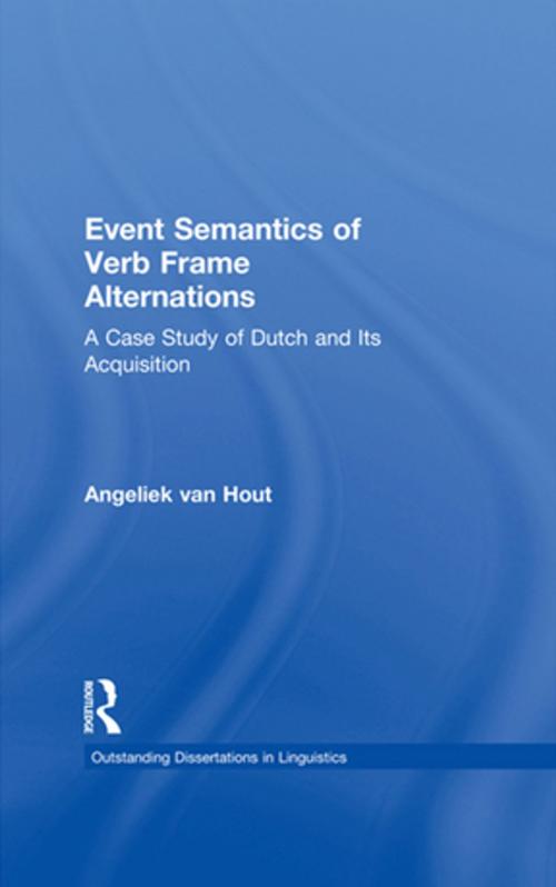 Cover of the book Event Semantics of Verb Frame Alternations by Angeliek Van Hout, Taylor and Francis
