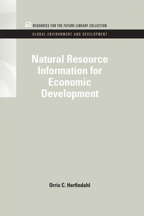 Cover of the book Natural Resource Information for Economic Development by Raymond F. Mikesell, Taylor and Francis