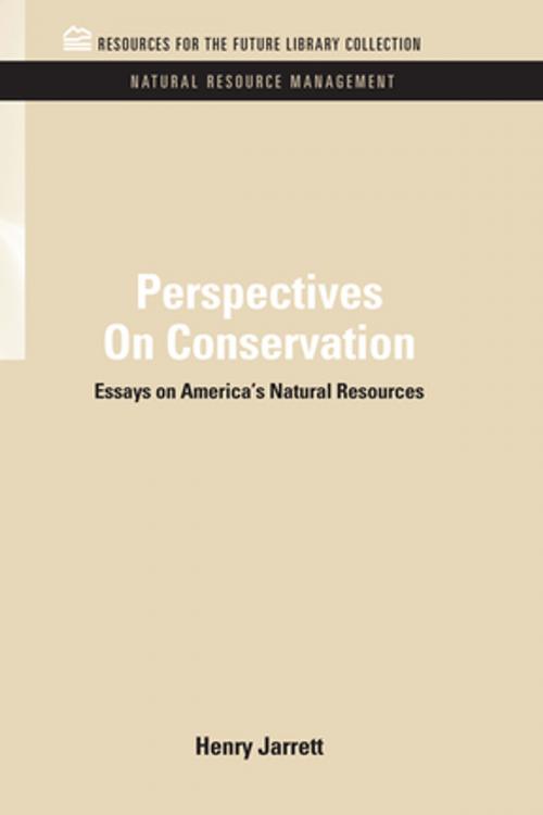 Cover of the book Perspectives On Conservation by Henry Jarrett, Taylor and Francis