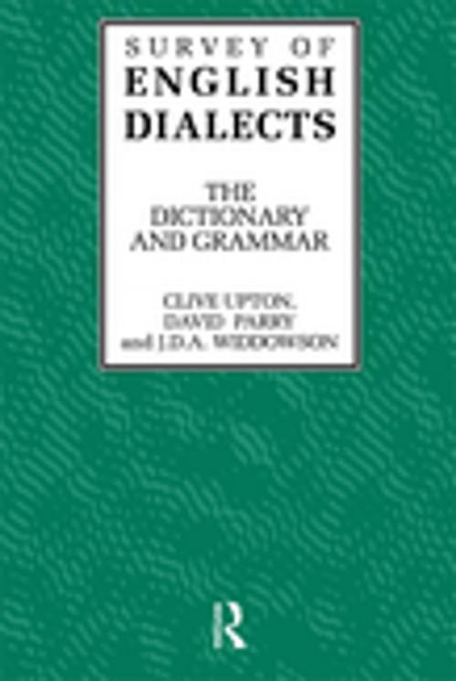 Cover of the book Survey of English Dialects by , Taylor and Francis