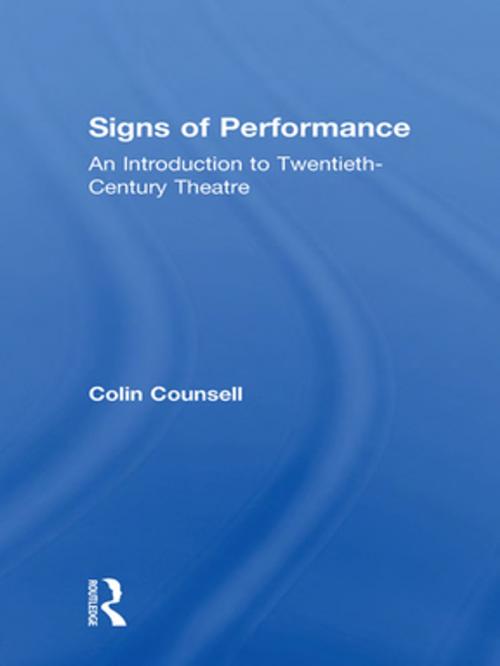 Cover of the book Signs of Performance by Colin Counsell, Taylor and Francis