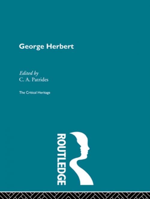 Cover of the book George Herbert by , Taylor and Francis